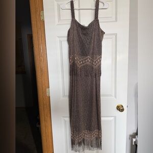 Harlow gold/black Patterned Maxi Dress